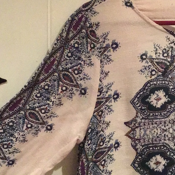 FREE PEOPLE “SMOOTH TALKER” PLUNGING BACK TUNIC/MINI DRESS - Picture 11 of 12